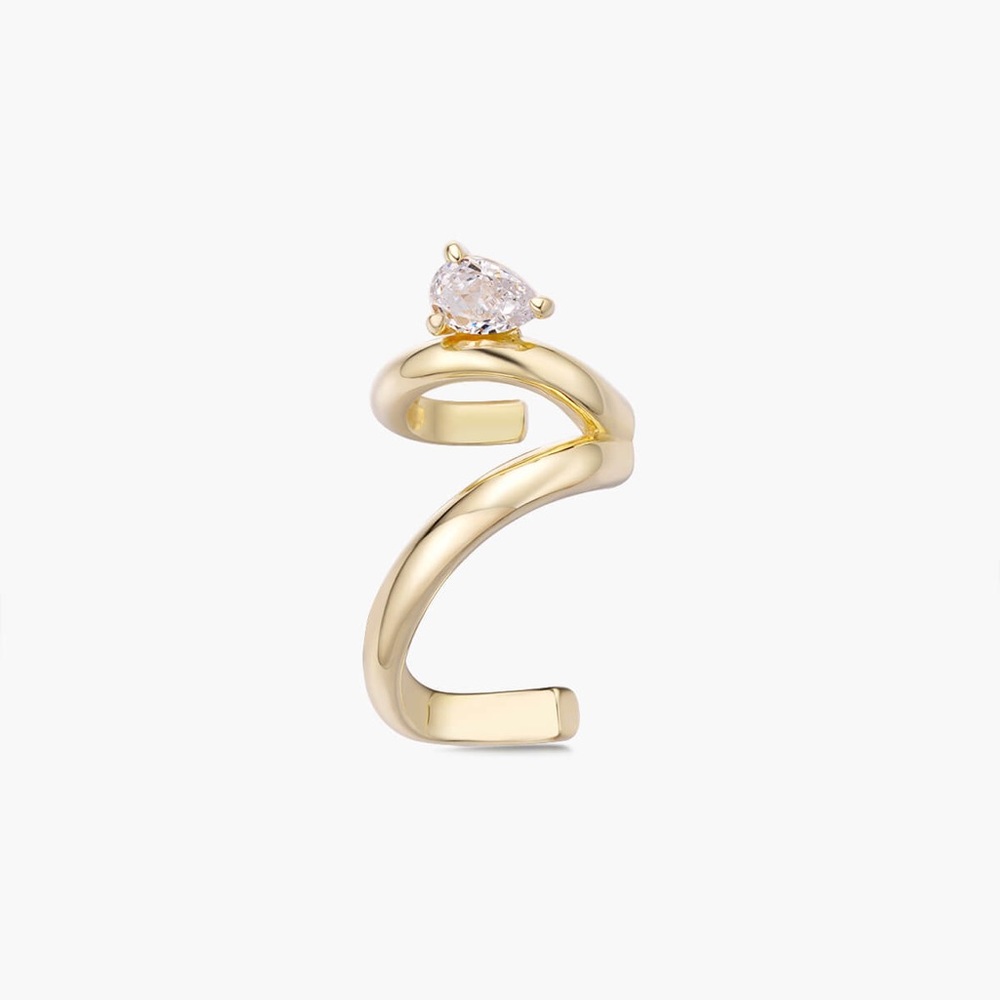 Ear Cuff / Right Ear / Gold / NEVER WORN
